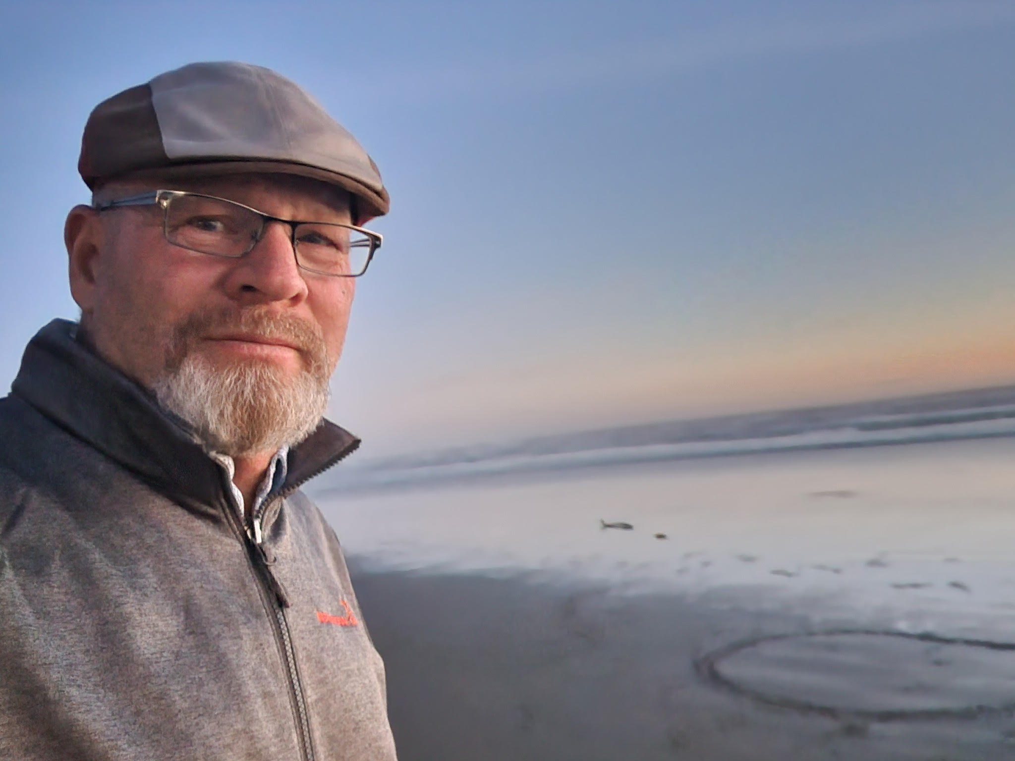 Owner Matt Higgins stands in front of a job site for Quality Drilling and Blasting